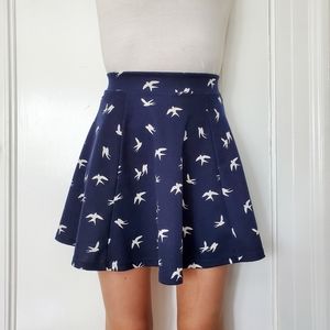Navy Skater Skirt